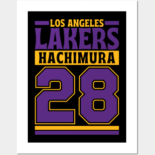 Los Angeles Lakers Hachimura 28 Limited Edition Posters and Art